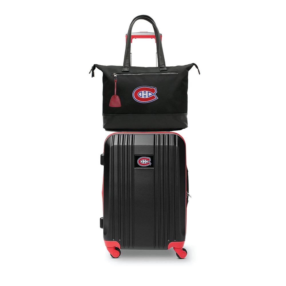 MOJO Montreal Canadiens Premium Laptop Tote Bag and Luggage Set