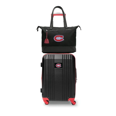 MOJO Montreal Canadiens Premium Laptop Tote Bag and Luggage Set