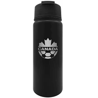 The Sports Vault Black Canada Soccer 18oz Executive Water Bottle