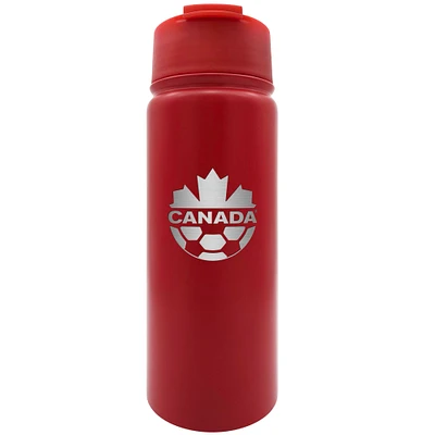 The Sports Vault Red Canada Soccer 18oz. Executive Water Bottle