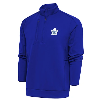 Men's Antigua Royal Toronto Maple Leafs Special Edition 2.0 Generation Quarter-Zip Pullover Top