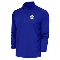 Men's Antigua Royal Toronto Maple Leafs Special Edition 2.0 Tribute Quarter-Zip Pullover Top