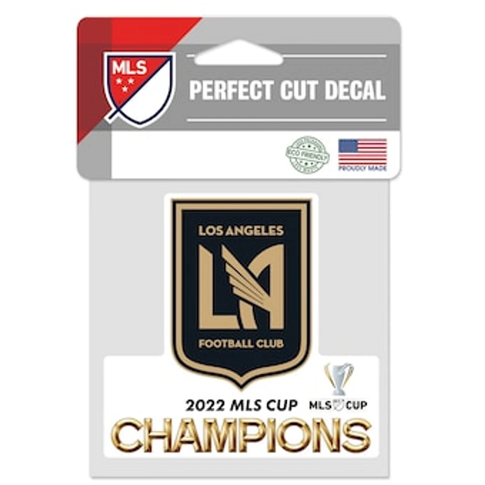 WinCraft LAFC 2022 MLS Cup Champions 4" x 4" Perfect Cut Decal