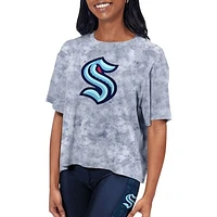 Women's Blue Seattle Kraken Cropped T-Shirt