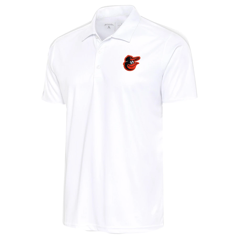 Men's Antigua White Baltimore Orioles Apex Polo