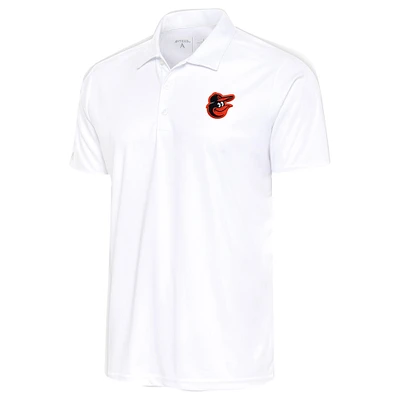 Men's Antigua White Baltimore Orioles Apex Polo