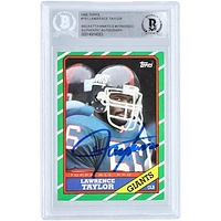 Lawrence Taylor New York Giants Autographed 1986 Topps #151 Beckett Fanatics Witnessed Authenticated Card