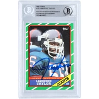 Lawrence Taylor New York Giants Autographed 1986 Topps #151 Beckett Fanatics Witnessed Authenticated Card