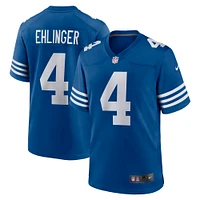 Men's Nike Sam Ehlinger Blue Indianapolis Colts Game Player Jersey