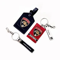 Florida Panthers - Leather Three-Piece Gift Pack with Personalized Tag