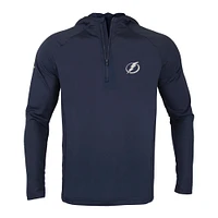 Men's Levelwear Navy Tampa Bay Lightning Zander Insignia Core Quarter-Zip Pullover Hoodie