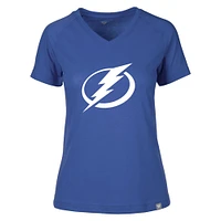 Women's Levelwear Royal Tampa Bay Lightning Ariya Core V-Neck T-Shirt