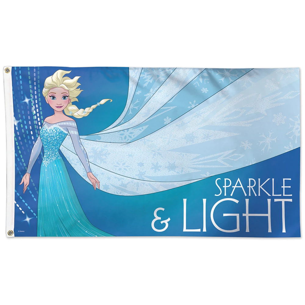 WinCraft Frozen Sparkle & Light 3' x 5' Single-Sided Deluxe Flag