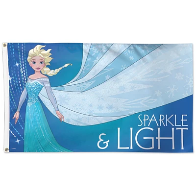 WinCraft Frozen Sparkle & Light 3' x 5' Single-Sided Deluxe Flag