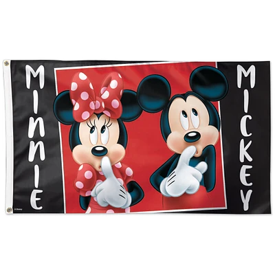 WinCraft Disney Minnie & Mickey 3' x 5' Single-Sided Deluxe Flag