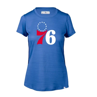 Women's Levelwear Heather Royal Philadelphia 76ers Lux Core T-Shirt