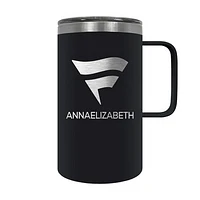 Black Fanatics Corporate 18oz. Personalized Hustle Travel Mug