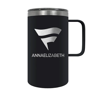 Black Fanatics Corporate 18oz. Personalized Hustle Travel Mug