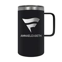 Black Fanatics Corporate 18oz. Personalized Hustle Travel Mug