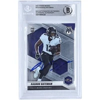 Rashod Bateman Baltimore Ravens Autographed 2021 Panini Mosaic #310 Beckett Fanatics Witnessed Authenticated Rookie Card