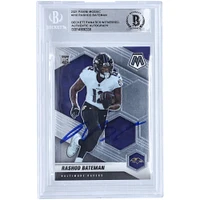 Rashod Bateman Baltimore Ravens Autographed 2021 Panini Mosaic #310 Beckett Fanatics Witnessed Authenticated Rookie Card