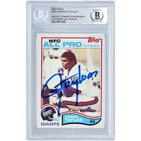 Lawrence Taylor New York Giants Autographed 1982 Topps NFC All Pro #434 Beckett Fanatics Witnessed Authenticated Rookie Card
