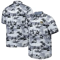 Men's Tommy Bahama Black Wake Forest Demon Deacons Tropical Horizons Button-Up Shirt