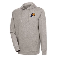 Men's Antigua Oatmeal Indiana Pacers Action Pullover Hoodie