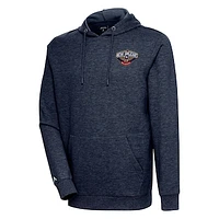 Men's Antigua Heather Navy New Orleans Pelicans Action Pullover Hoodie