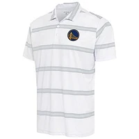 Men's Antigua White/Cream Golden State Warriors Groove Polo