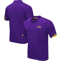 Men's Colosseum Purple LSU Tigers Big & Tall Santry Polo