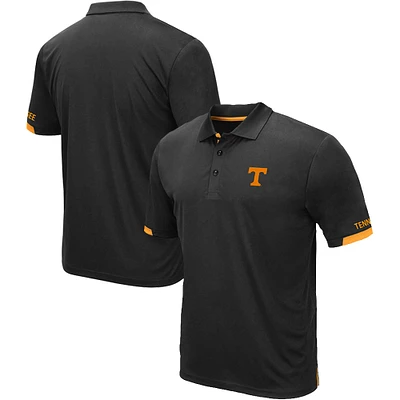 Men's Colosseum Black Tennessee Volunteers Big & Tall Santry Polo