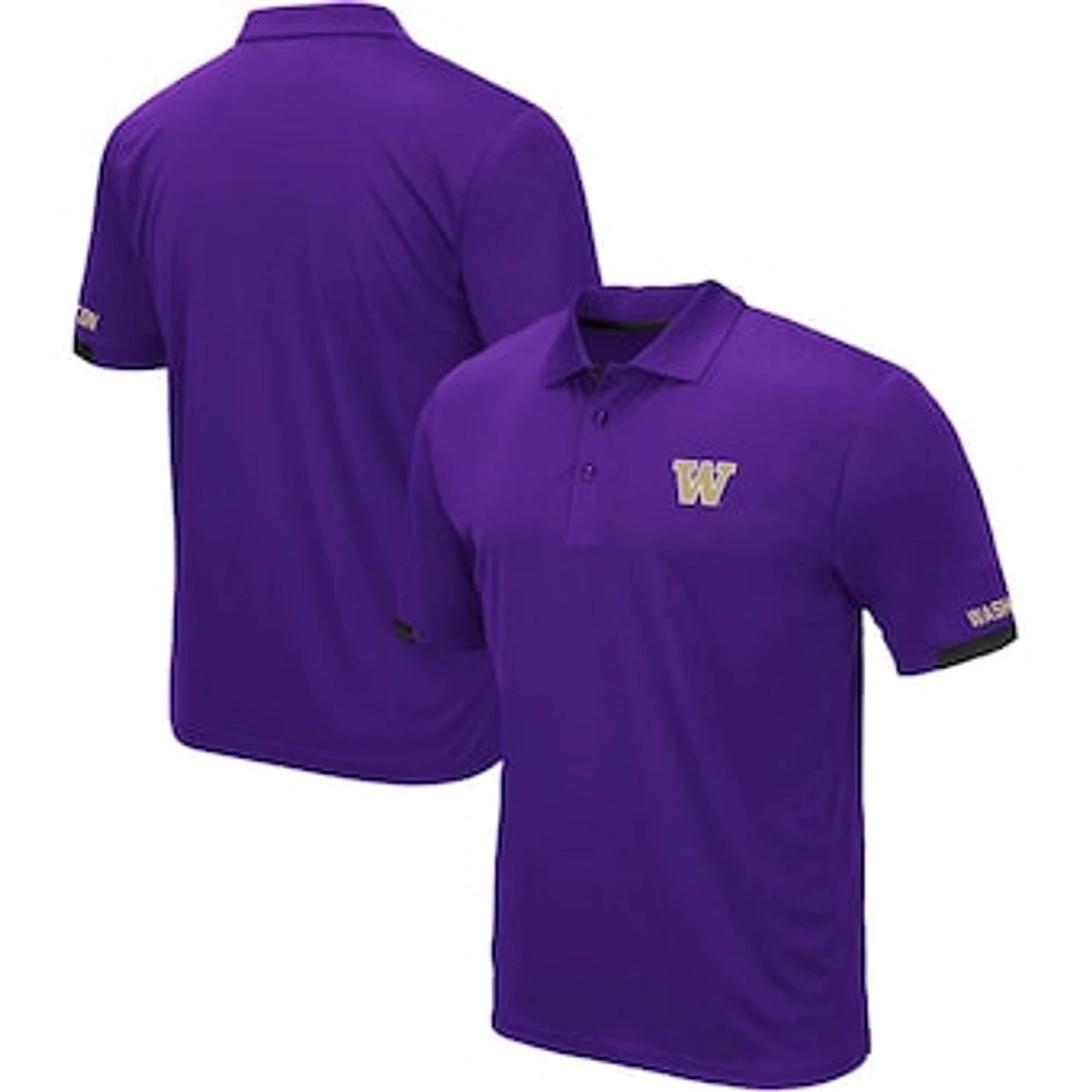 Men's Colosseum Purple Washington Huskies Big & Tall Santry Polo