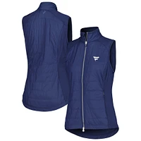 Women's Zero Restriction Navy Fanatics Corporate Tess Dual Full-Zip Vest