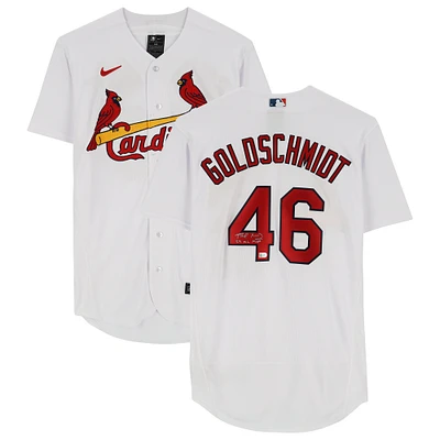 Paul Goldschmidt St. Louis Cardinals 2022 NL MVP Autographed White Nike Authentic Jersey with ''22 NL MVP'' Inscription