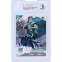 Trevor Lawrence Jacksonville Jaguars Autographed 2021 Panini Mosaic NFL Debut #241 Beckett Fanatics Witnessed Authenticated Rookie Card with "2021 #1 Pick" Inscription