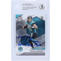 Trevor Lawrence Jacksonville Jaguars Autographed 2021 Panini Mosaic NFL Debut #241 Beckett Fanatics Witnessed Authenticated Rookie Card with "2021 #1 Pick" Inscription