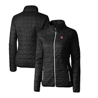 Women's Cutter & Buck Rutgers Scarlet Knights Rainier Eco Insulated Puffer Full-Zip Jacket
