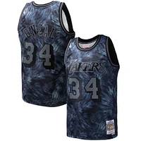 Men's Mitchell & Ness Shaquille O'Neal Black Los Angeles Lakers Hardwood Classics 1996/97 Tie-Dye Swingman Jersey