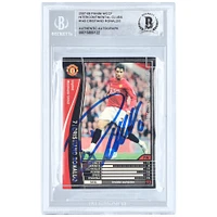 Cristiano Ronaldo Manchester United Autographed 2007-08 Panini WCCF International Clubs #143 BAS Authenticated Card