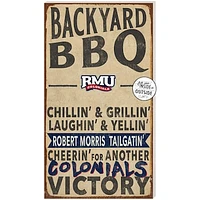 Robert Morris Colonials 11'' x 20'' Indoor/Outdoor BBQ Sign