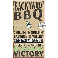 Lesley Lynx 11'' x 20'' Indoor/Outdoor BBQ Sign