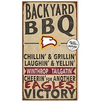 Winthrop Eagles 11'' x 20'' Indoor/Outdoor BBQ Sign