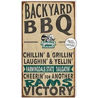 SUNY Farmingdale State Rams 11'' x 20'' Indoor/Outdoor BBQ Sign