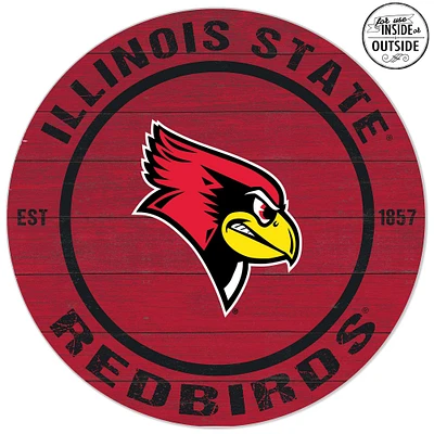Illinois State Redbirds 20'' x 20'' Indoor/Outdoor Team Color Circle Sign