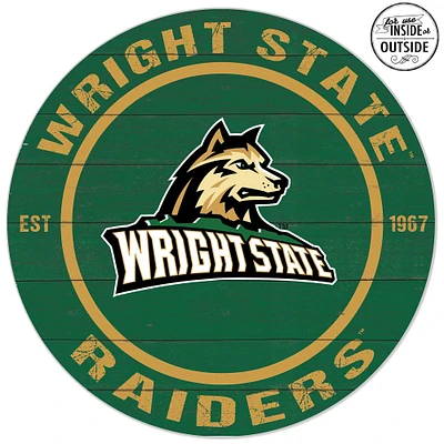 Wright State Raiders 20'' x 20'' Indoor/Outdoor Team Color Circle Sign