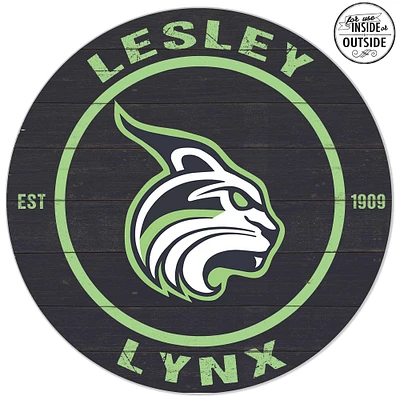 Lesley Lynx 20'' x 20'' Indoor/Outdoor Team Color Circle Sign