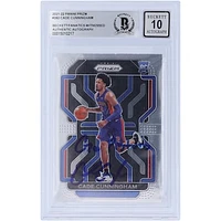 Cade Cunningham Detroit Pistons Autographed 2021-22 Panini Prizm #282 Beckett Fanatics Witnessed Authenticated 10 Rookie Card with "Go Pistons" Inscription