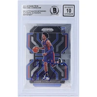 Cade Cunningham Detroit Pistons Autographed 2021-22 Panini Prizm #282 Beckett Fanatics Witnessed Authenticated 10 Rookie Card with "Go Pistons" Inscription
