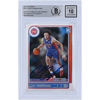 Cade Cunningham Detroit Pistons Autographed 2021-22 Panini NBA Hoops #201 Beckett Fanatics Witnessed Authenticated 10 Rookie Card